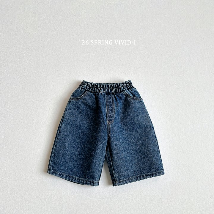 Vivid I - Korean Children Fashion - #childofig - Bermuda Denim Pants