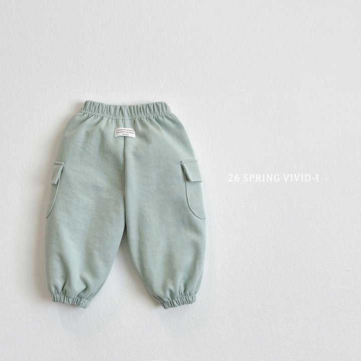 Vivid I - Korean Children Fashion - #childofig - Label Cargo Jogger Pants - 3