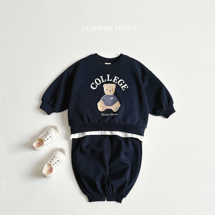 Vivid I - Korean Children Fashion - #stylishchildhood - College Bear Set - 4