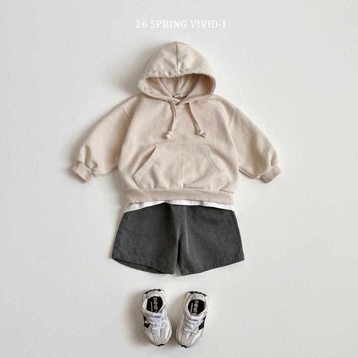 Vivid I - Korean Children Fashion - #childofig - Hooded Mid Pants Set - 11