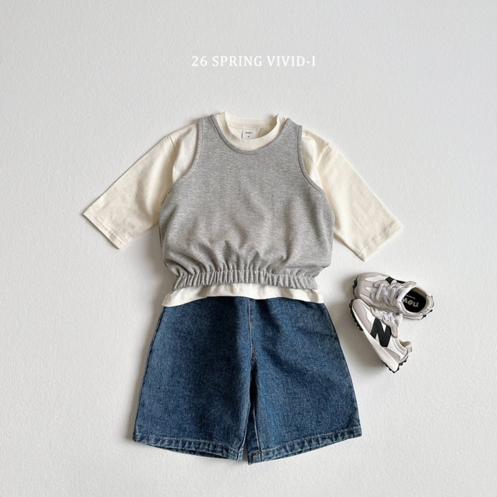Vivid I - Korean Children Fashion - #childofig - Vest Pintuck Set - 10