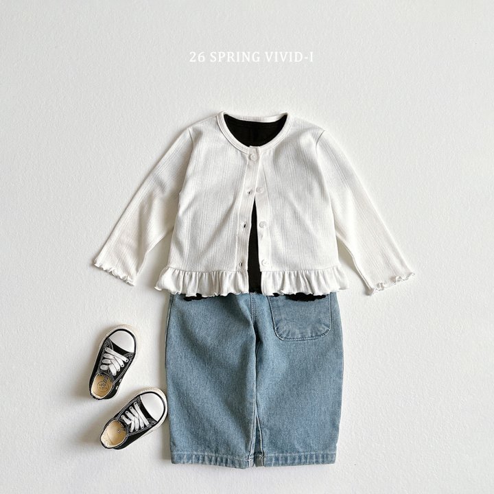 Vivid I - Korean Children Fashion - #childofig - Eyelet Cardigan Set - 5