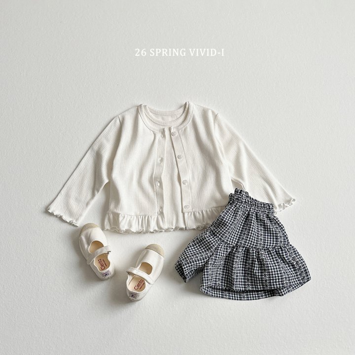 Vivid I - Korean Children Fashion - #childofig - Eyelet Cardigan Set - 6