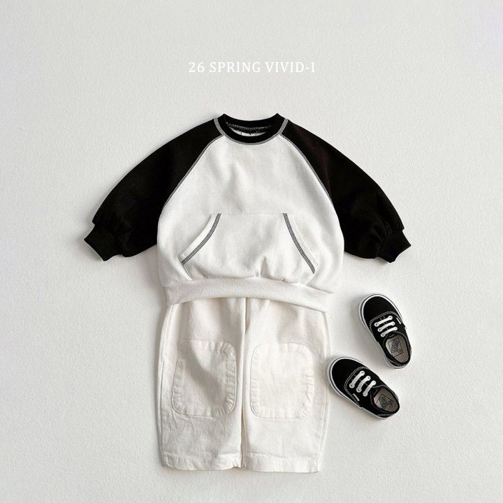 Vivid I - Korean Children Fashion - #childrensboutique - Kangaroo Raglan Sweatshirt - 7