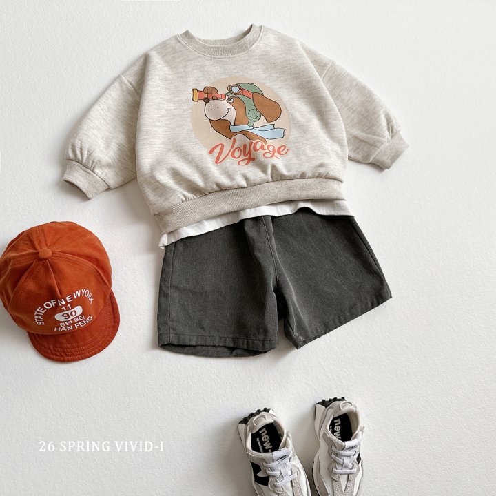 Vivid I - Korean Children Fashion - #childrensboutique - Vintage Dog Sweatshirt - 9