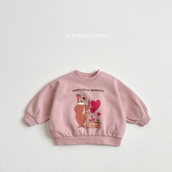 Vivid I - Korean Children Fashion - #childrensboutique - Heart Bear Sweatshirt - 5