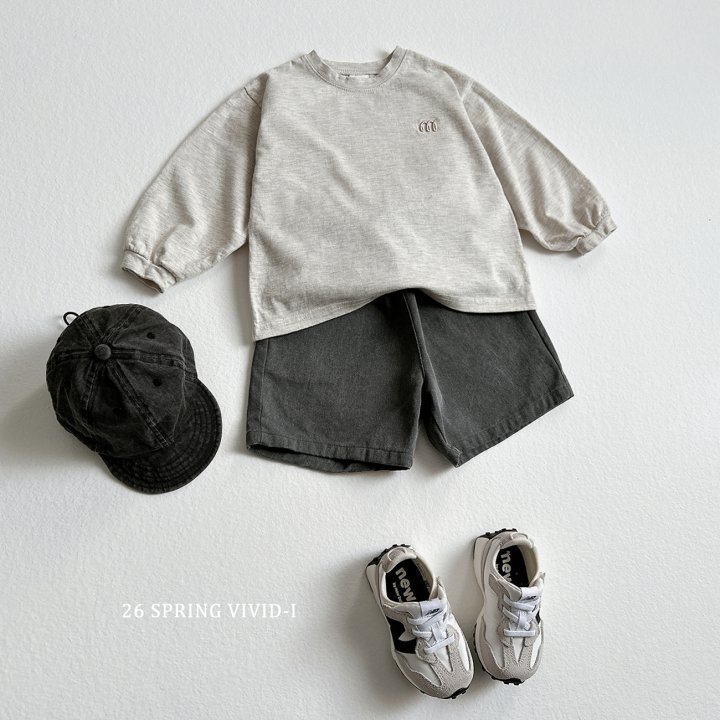 Vivid I - Korean Children Fashion - #childrensboutique - M Embroidery Single Tee - 11