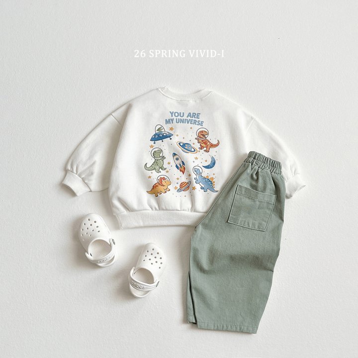 Vivid I - Korean Children Fashion - #childrensboutique - Space Jurassic Sweatshirt - 7