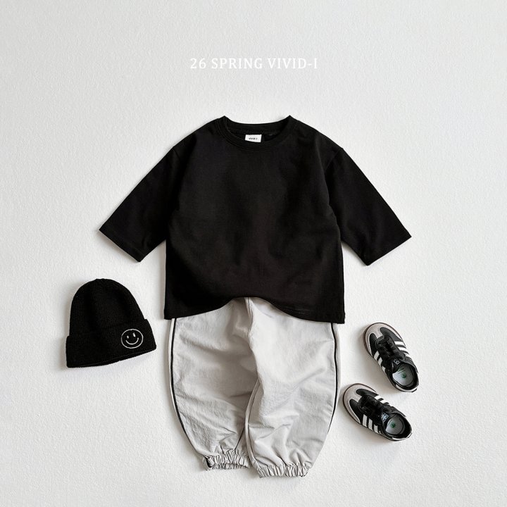 Vivid I - Korean Children Fashion - #childrensboutique - Label Nylon Jogger Pants - 9