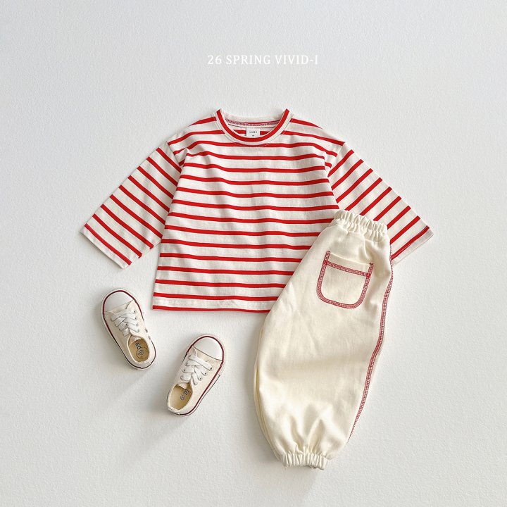 Vivid I - Korean Children Fashion - #childrensboutique - Rib Pocket Jogger Pants - 6