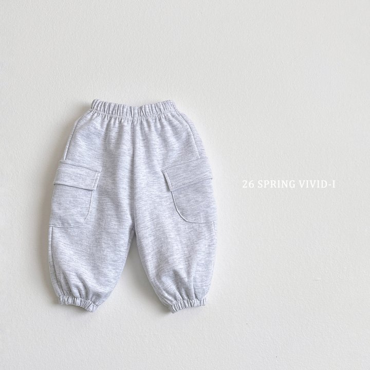 Vivid I - Korean Children Fashion - #childofig - Label Cargo Jogger Pants - 4
