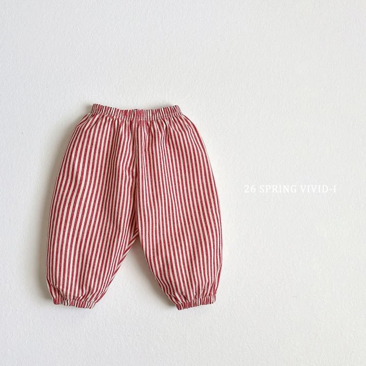 Vivid I - Korean Children Fashion - #childrensboutique - Vertical Stripe Jogger Pants - 3