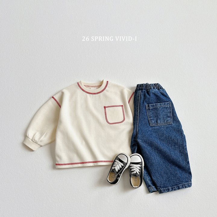 Vivid I - Korean Children Fashion - #childrensboutique - Stitch Pocket Shorts Set - 7