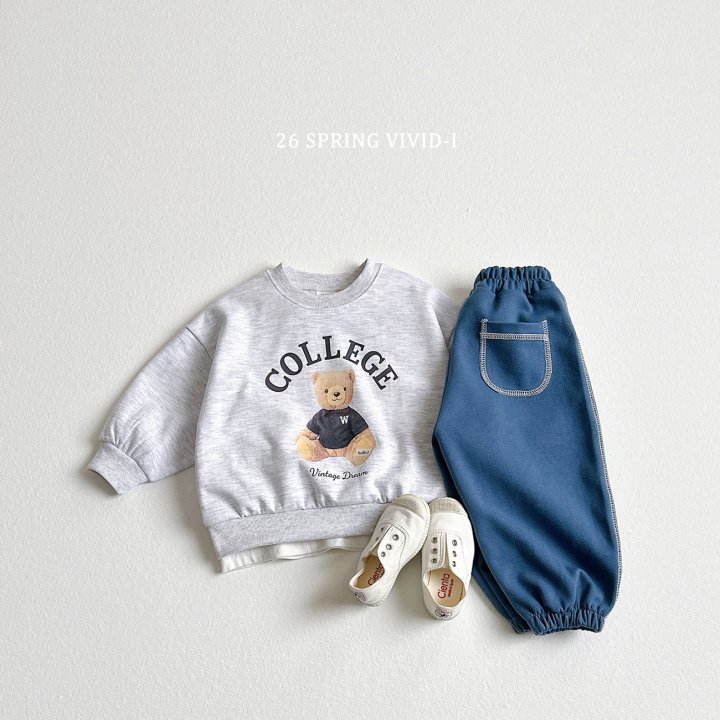 Vivid I - Korean Children Fashion - #childrensboutique - College Bear Set - 5