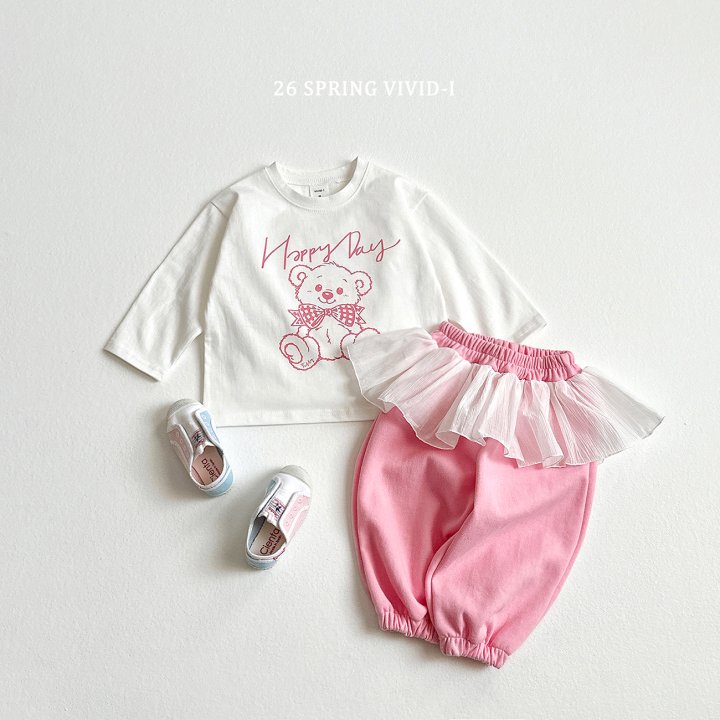 Vivid I - Korean Children Fashion - #childrensboutique - Happy Bear Check Set - 10