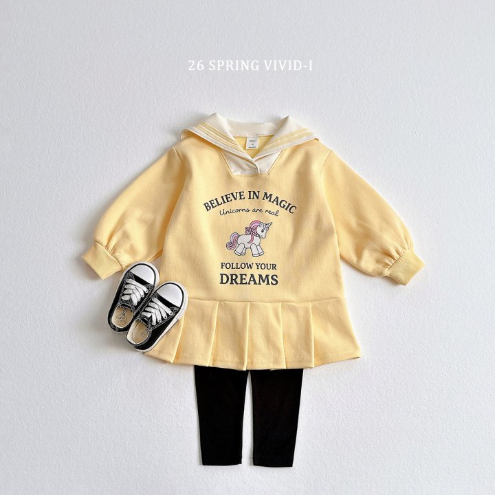 Vivid I - Korean Children Fashion - #childrensboutique - Sailor Unicorn One-piece - 9