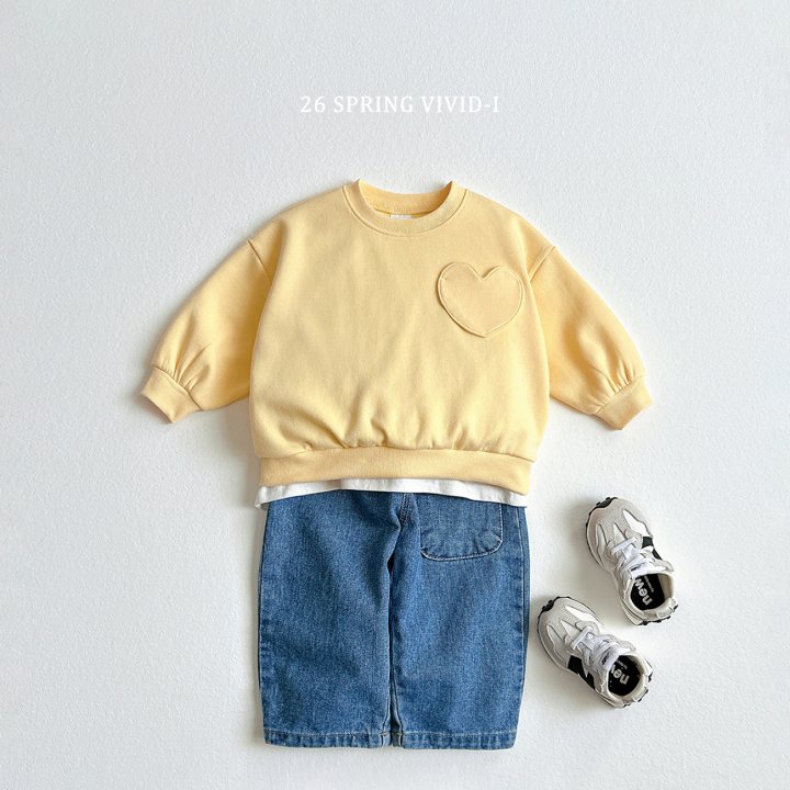 Vivid I - Korean Children Fashion - #designkidswear - Pocket Heart Sweatshirt - 11