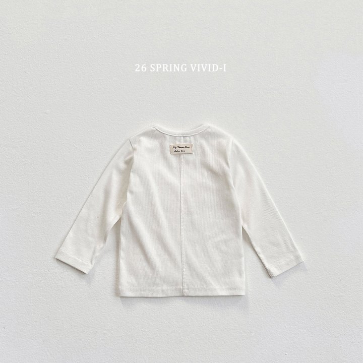 Vivid I - Korean Children Fashion - #designkidswear - Ribbed Label Tee - 3
