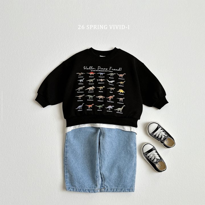 Vivid I - Korean Children Fashion - #designkidswear - Tiny Dino Sweatshirt - 7