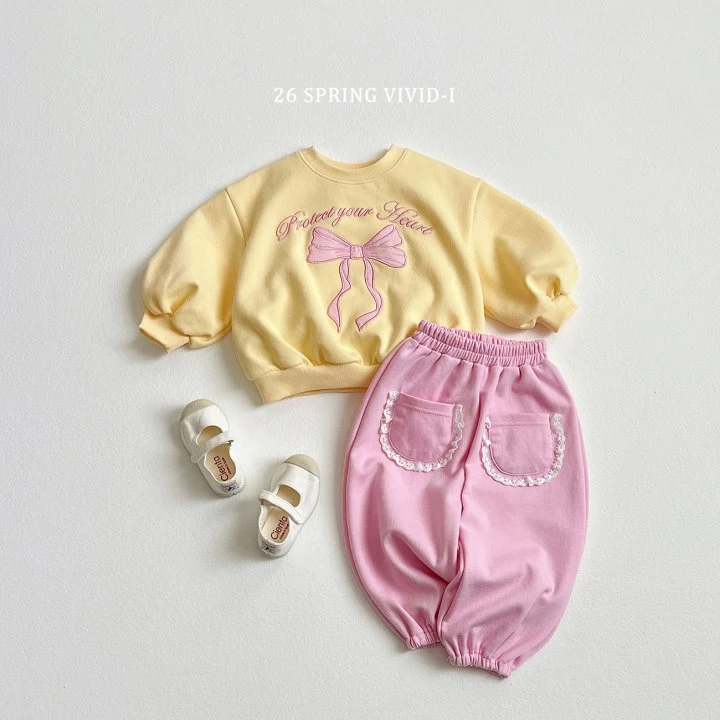 Vivid I - Korean Children Fashion - #childrensboutique - Lace Pocket Jogger Pants - 4