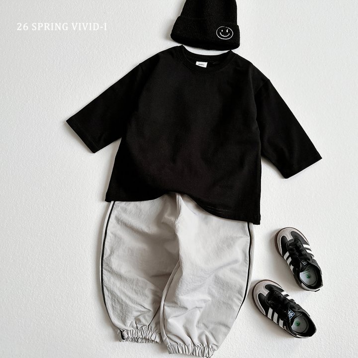 Vivid I - Korean Children Fashion - #designkidswear - Label Nylon Jogger Pants - 10