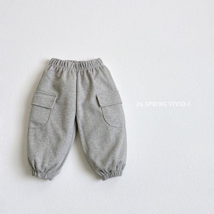 Vivid I - Korean Children Fashion - #designkidswear - Label Cargo Jogger Pants - 5