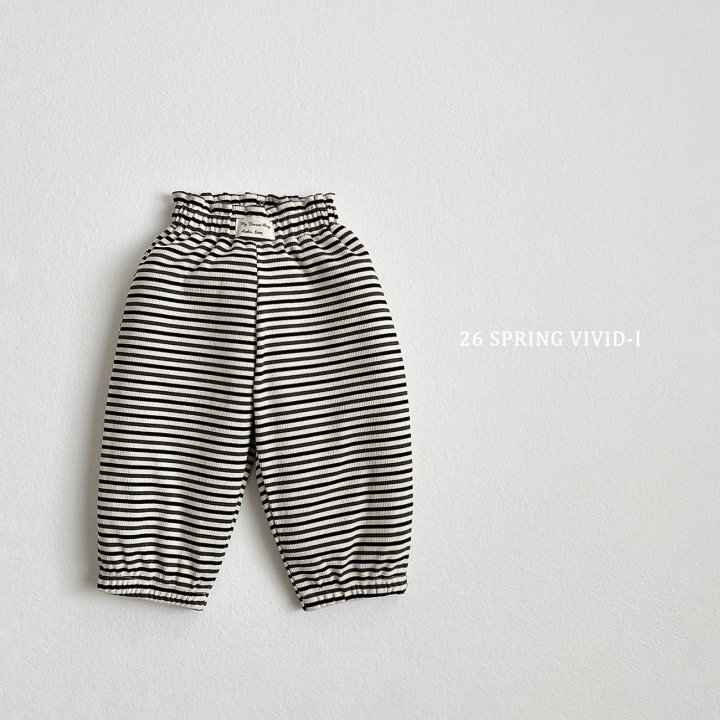 Vivid I - Korean Children Fashion - #designkidswear - Label Stripe Pants - 3