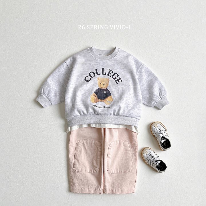 Vivid I - Korean Children Fashion - #designkidswear - College Bear Set - 6