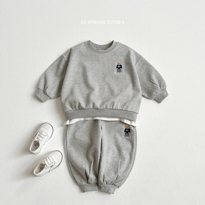 Vivid I - Korean Children Fashion - #childrensboutique - 26 Bear Embroidery Set - 4