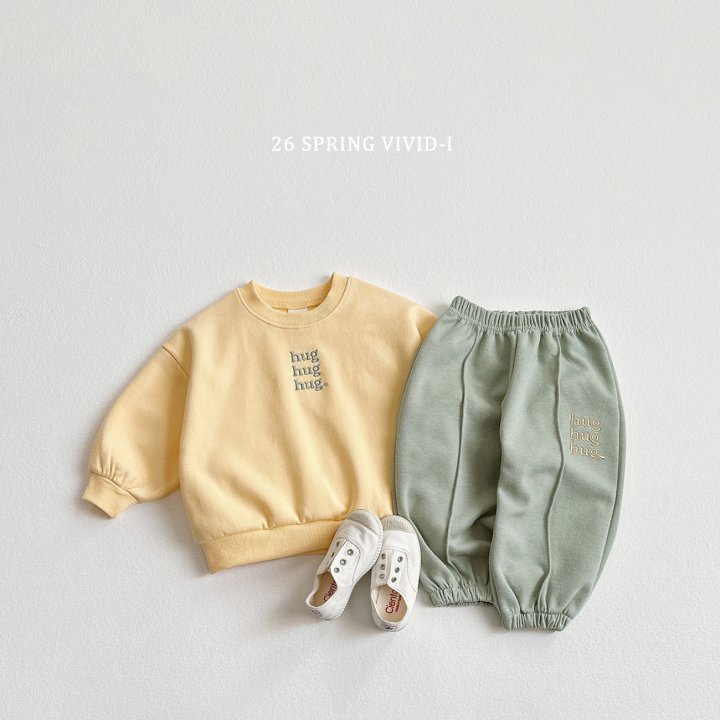 Vivid I - Korean Children Fashion - #designkidswear - Hug Color-Block Set - 3