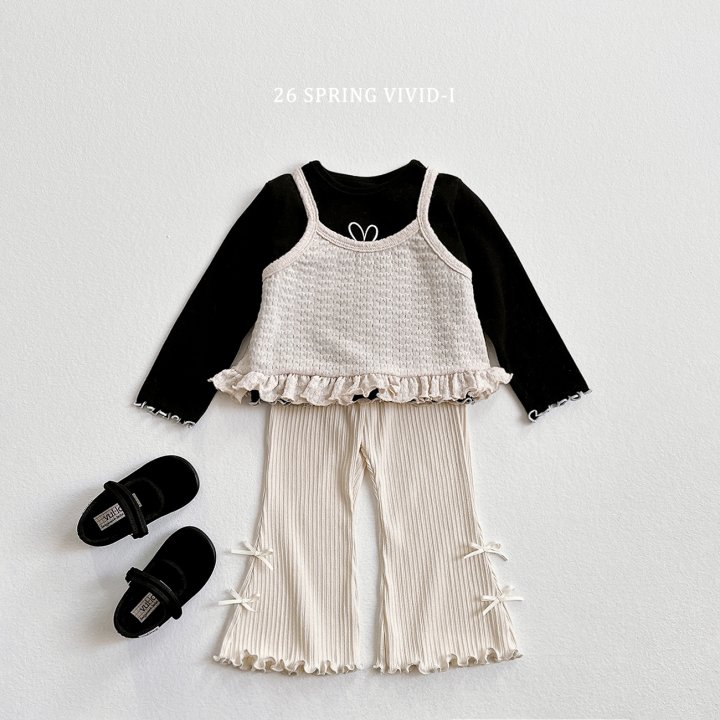 Vivid I - Korean Children Fashion - #designkidswear - Frill Knit Bustier - 9