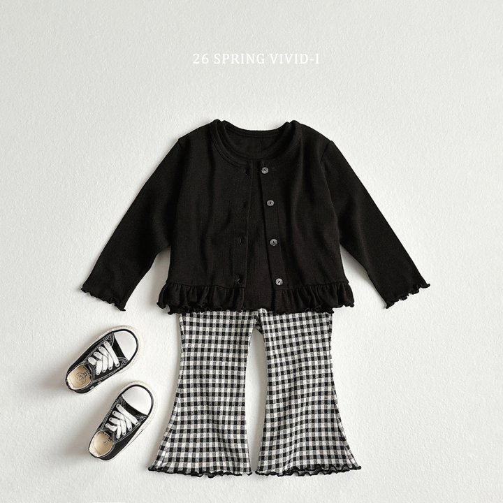 Vivid I - Korean Children Fashion - #designkidswear - Eyelet Cardigan Set - 8