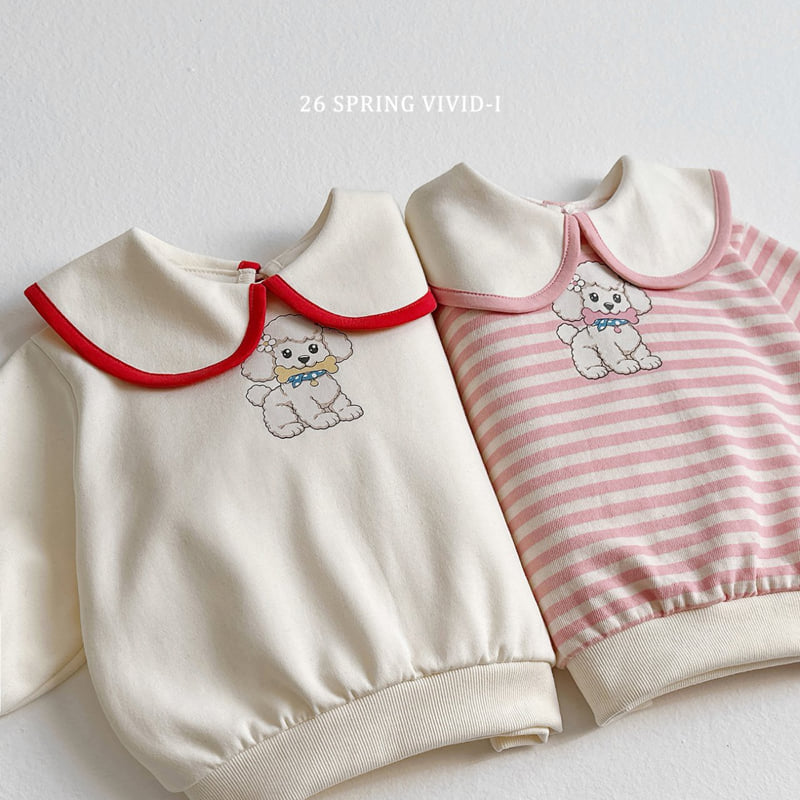 Vivid I - Korean Children Fashion - #designkidswear - Poodle Big Collar Sweatshirt - 12