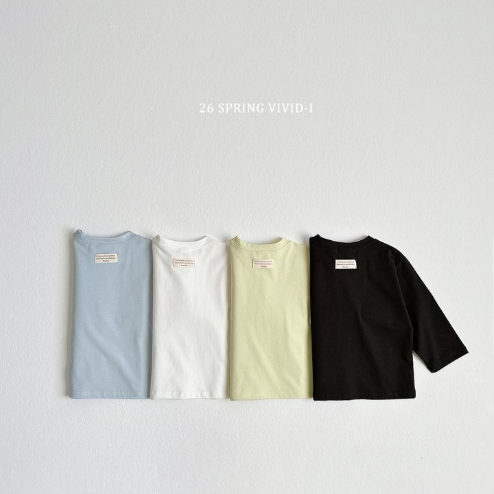 Vivid I - Korean Children Fashion - #discoveringself - Soft Span Label Tee