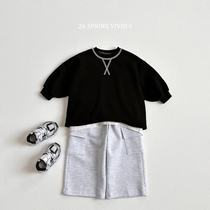 Vivid I - Korean Children Fashion - #discoveringself - X Guy Rib Sweatshirt - 10
