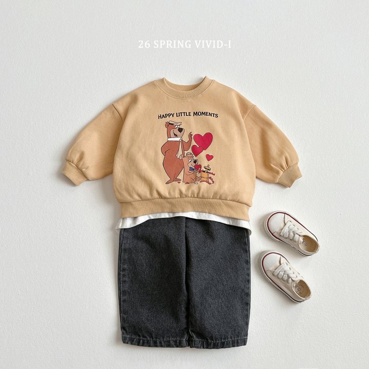 Vivid I - Korean Children Fashion - #discoveringself - Heart Bear Sweatshirt - 7