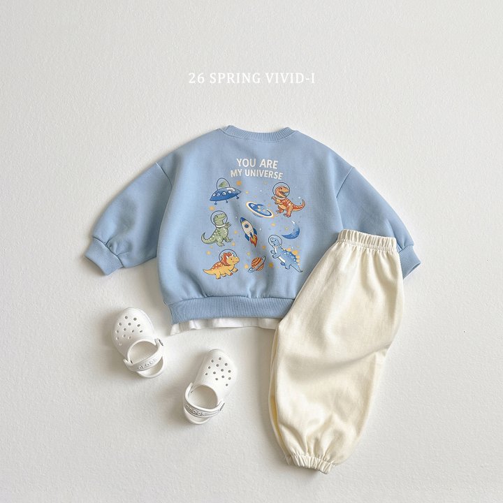 Vivid I - Korean Children Fashion - #discoveringself - Space Jurassic Sweatshirt - 9