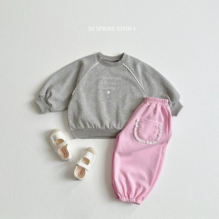 Vivid I - Korean Children Fashion - #discoveringself - Lace Pocket Jogger Pants - 5