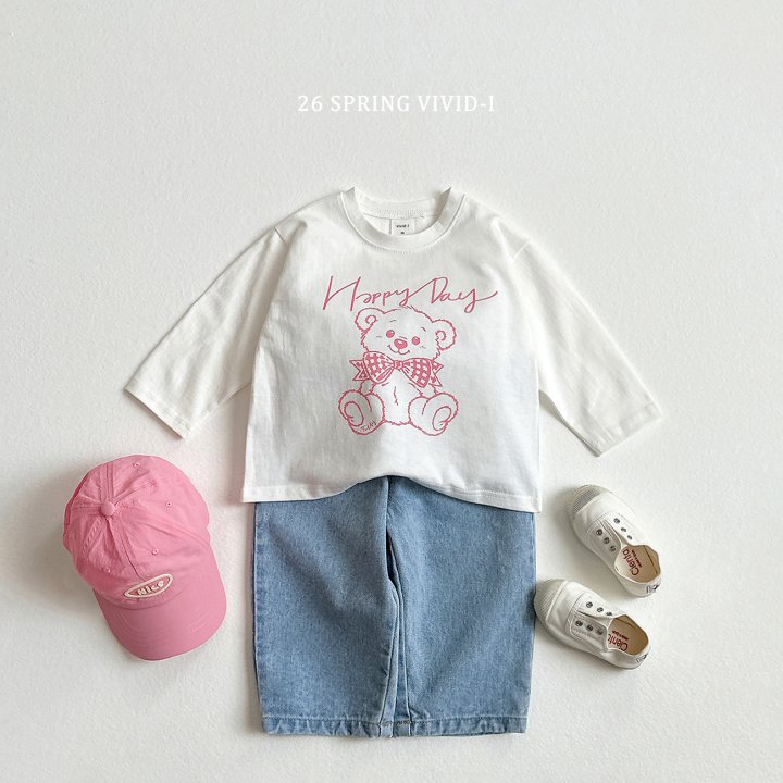 Vivid I - Korean Children Fashion - #discoveringself - Happy Bear Check Set - 12