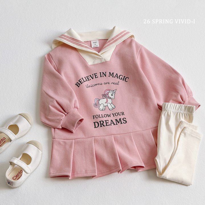 Vivid I - Korean Children Fashion - #discoveringself - Sailor Unicorn One-piece - 11