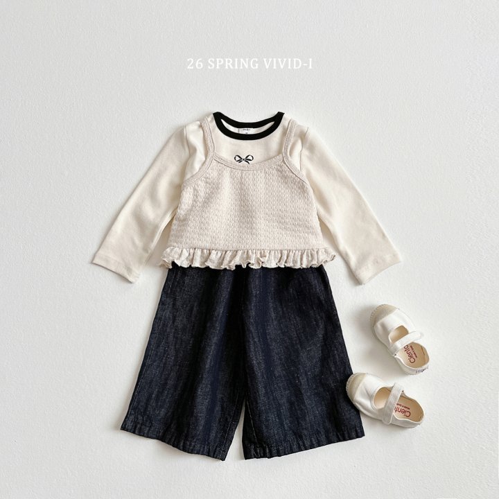 Vivid I - Korean Children Fashion - #discoveringself - Frill Knit Bustier - 10