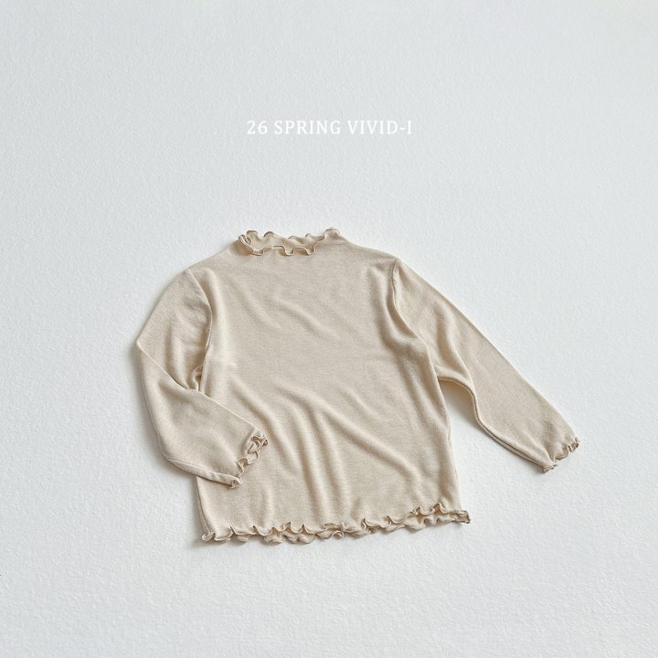 Vivid I - Korean Children Fashion - #designkidswear - Spring Soft Wave Tee - 4