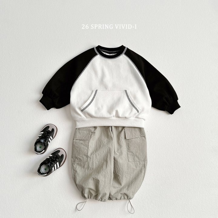 Vivid I - Korean Children Fashion - #fashionkids - Kangaroo Raglan Sweatshirt - 10