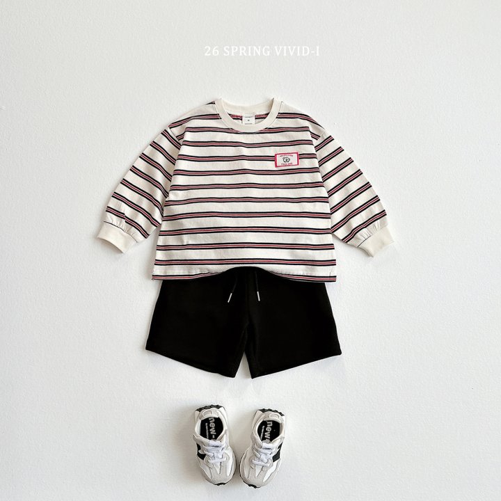 Vivid I - Korean Children Fashion - #fashionkids - Animal Label Stripe Tee - 8