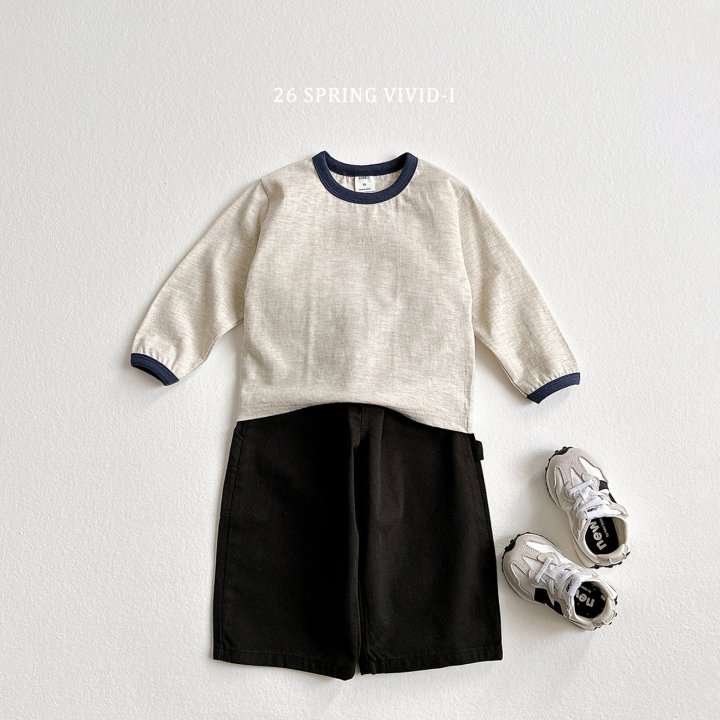 Vivid I - Korean Children Fashion - #fashionkids - Color-Point Single Tee - 6