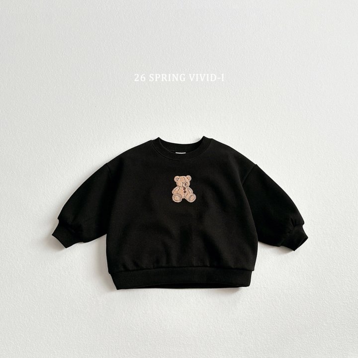 Vivid I - Korean Children Fashion - #discoveringself - Mini Embroidered Doll Sweatshirt - 4