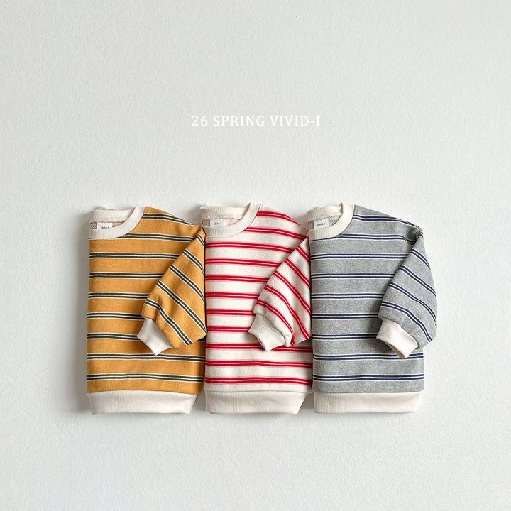 Vivid I - Korean Children Fashion - #fashionkids - Multi Stripe Sweatshirt