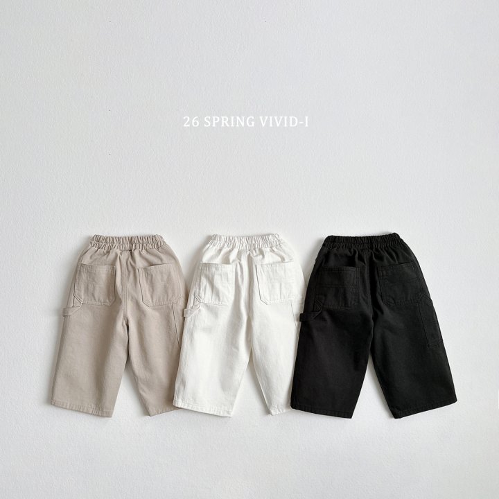 Vivid I - Korean Children Fashion - #fashionkids - Cotton Carpenter Pants