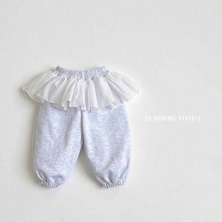 Vivid I - Korean Children Fashion - #discoveringself - Ballet Frill Jogger Pants - 4