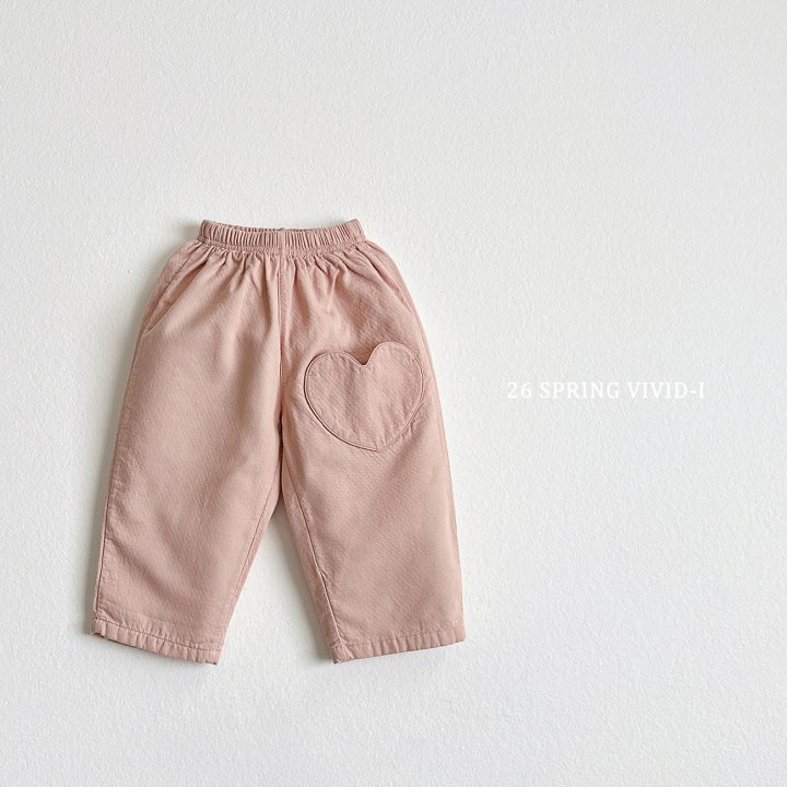 Vivid I - Korean Children Fashion - #fashionkids - Double-Layer Heart Pants - 3